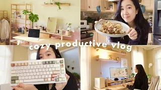 Cozy Productive Vlog | Morning Routine,  Artisan Keycaps Unboxing, Moodboard Candle Design With Me 🕯