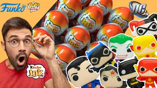 Unboxing with codes DC funko pop | 12xKinder Joy | Batman, Wonder woman, Harley Quinn