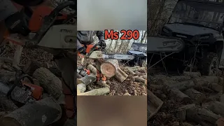 Stihl chainsaw speed comparison, MS250 vs. MS290