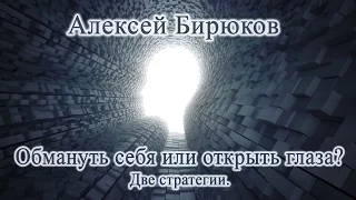 Алексей Бирюков  -  две стратегии, рационализация или открытые глаза.