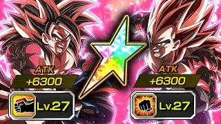 100% LIMIT BREAKER SSJ4 GOKU & VEGETA WITH 27 CRIT / AA + ATK EQUIPS! Dragon Ball Z Dokkan Battle