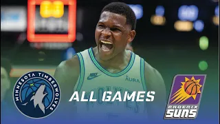 🐺 Anthony Edwards | First Round Highlights 2024 vs Suns 🐺 (ALL 4 GAMES)