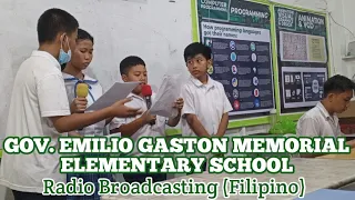 GEGMES || RADIO BROADCASTING (FILIPINO) || ELEMENTARY