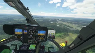 Autorotation with H145 helicopter in MSFS20. Rovaniemi (EFRO). Picture glitching solved after this.