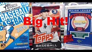 Random Baseball Card Pack Opening ** Big Hit! 30 Packs from 1987-2019 **