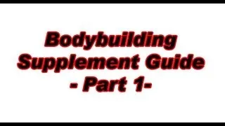 Bodybuilding Supplements Guide