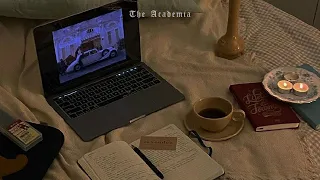 3 the smell of old books, rain and hot tea [dark academia]