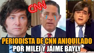 Periodista progre de CNN DESTRUIDO por MILEI y Jaime Bayly | Break Point