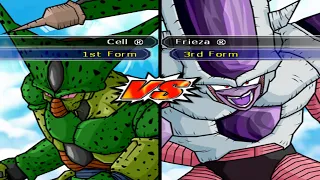 Dragon Ball Z Budokai Tenkaichi 2 CPU Battles Cell (1st Form) vs. Frieza (3rd Form) (BO5)