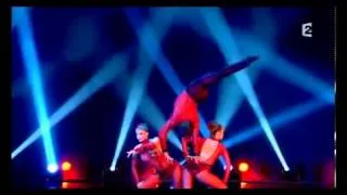 288 Acrobatic trio presented by  circus agency
