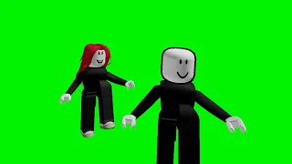 Henry and Ellie Doing Distraction Dance Greenscreen