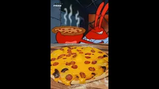 Mr. Krabs Krabby Patty Pizza vs. Amphibia Swampy Pizza Pot Pie!🤤 #spongebob #mrkrabs #disney #pizza