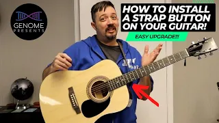 How to install a Strap Button on an acoustic guitar!
