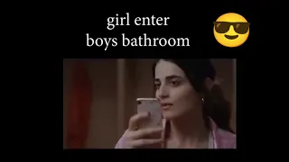 Girls enter in boy bathroom / Boy attitude 💯💪.