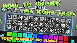 How To Unlock All Icons In Geometry Dash 2.2 Full & Quick Tips! 2024! All Cube Tutorials!