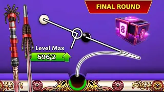 8 ball pool Chalk Fu Knockout Cue 596 pieces Level Max 🙀 Final Round