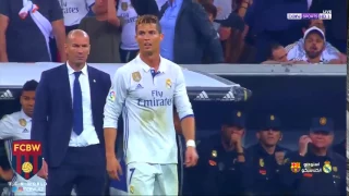 Cristiano Ronaldo reaction after Messi last minute goal | El Clasico 2017