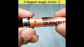 3 Magnet magic tricks 😱 | science magic tricks | visionil | dgs Experiment | #shorts