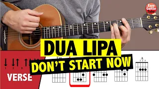 Dua Lipa - Don't Start Now // Guitar Tutorial (CHORDS)