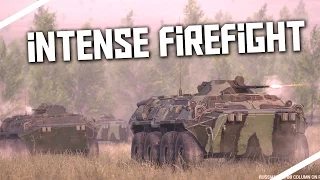 Intense Firefight vs BTR's - Squad Gameplay