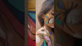 Butterfly in Springfield - Human Canvas 2✨ body painting 🎨#youtubeshorts  Artist - Anjum Sulaiman🇧🇩