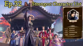 Battle Through The Heavens S5 Episode 32 Strongest Character List Explained in Hindi | Btth S6 Ep 32