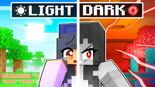 Half LIGHT Half DARK in Minecraft!