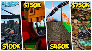 Build Battle in Theme park Tycoon 2 but each ride is a RANDOM budget