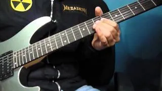 Megadeth - Hangar 18 (Guitar Cover) Marty Friedman Solos