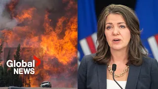Alberta premier "prepared to do whatever is necessary" to ensure safety amid wildfire spread | FULL