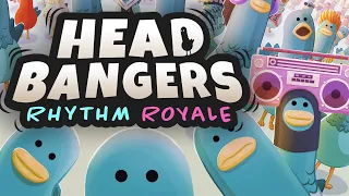 FALL GUYS RYTHMN GAME?! - Headbangers: Rhythm Royale (Demo Gameplay)