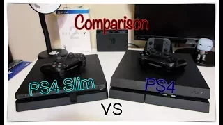 PS4 Slim vs PS4 Comparison w/ Controllers