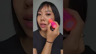 New pink tint from Fenty Beauty: Strawberry Pop swatch and try-on #makeup  #fentybeauty