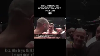 What Rico and Badr told each other after COLLISION 1 👀 #badrhari #ricoverhoeven #kickboxing