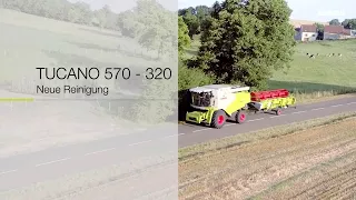 CLAAS TUCANO 570-320. Neue Reinigung.