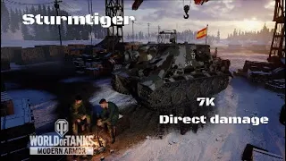 Sturmtiger in El Alamein: 7K direct damage :Wot console - World of Tanks