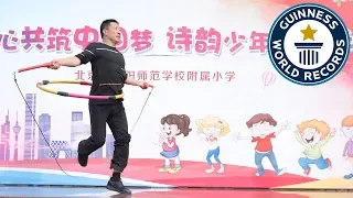 Longest duration skipping whilst hula hooping - Guinness World Records