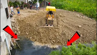 Unbelievable Very great best action Electricity Pillar Foundation with power bulldozer