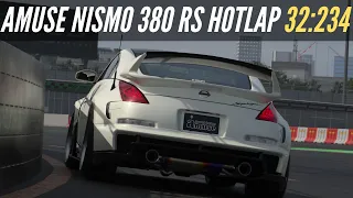 Gran Turismo 7: Lap Time Challenge BB Raceway Reverse | Amuse NISMO 380RS Hotlap [4K]