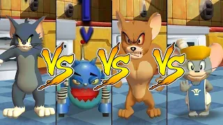 Tom and Jerry in War of the Whiskers Monster Jerry Vs Nibbles Vs Tom Vs Robot Cat(Master Difficulty)