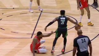 Jaylen Brown made him touch earth 😳/ Celtics vs Pelicans