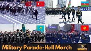 Hell March Turkic Council States - Turkey, Azerbaijan, Kazakhstan and Kyrgyzstan  (4K UHD)