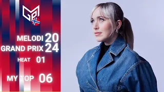 🇳🇴 Melodi Grand Prix 2024 | Heat 1 - My Top 6  | (Norway Eurovision 2024) | ESC Yollie