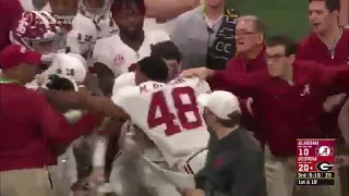 Alabama Player Tries To Punch Coach In CFB National Championship