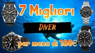Top 7 Diver's Watches 200m ⌚ under 180€