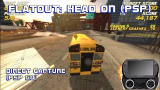 FlatOut Head On PSP - (PSP Go Direct Capture) - HQ Gameplay
