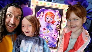 A for ADLEY - MOViE DAY 💜  a Best Day Ever at the Purple Carpet Party with Friends & Rainbow Ghosts