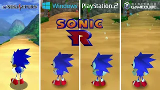 Sonic R [1997] Saturn vs PC vs PS2 vs GameCube (Graphics Comparison)