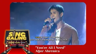 Sing Galing Sing-Lebrity Edition February 5, 2022 | "You're All I Need" Aljur Abrenica Performance