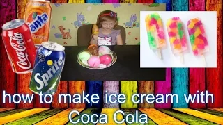 Как сделать мороженное из фанты спрайта кока колы/how to make ice cream with Coca Cola Fanta Sprite